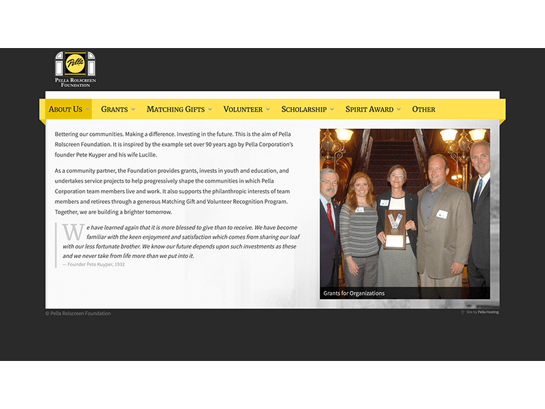 Pella Rolscreen Foundation
